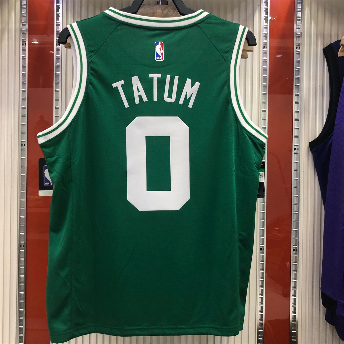 NBA Boston Celtics round neck Retro Green Jersey Tatum#0 S-XXL