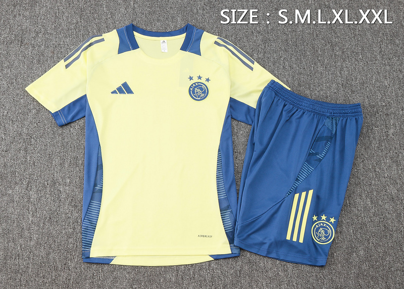 24/25 Ajax Yellow Training Set Shirt and Shorts