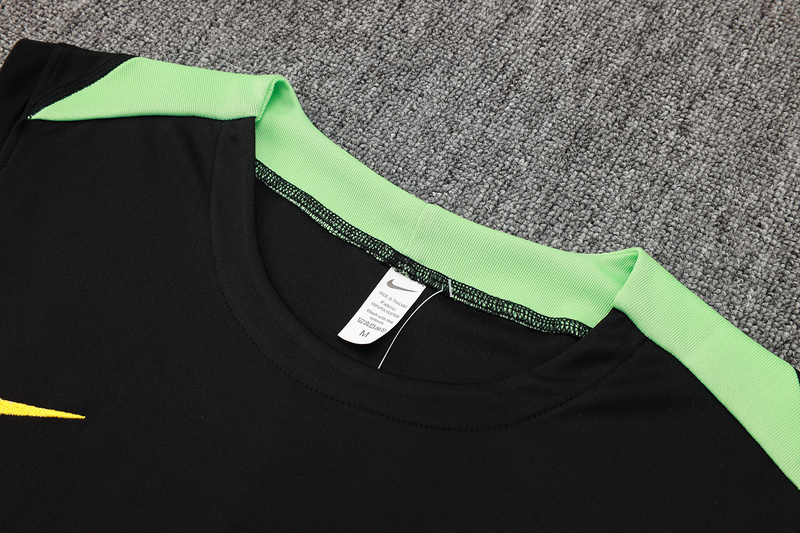 24/25 Brazil Black Training Set Shirt and Shorts