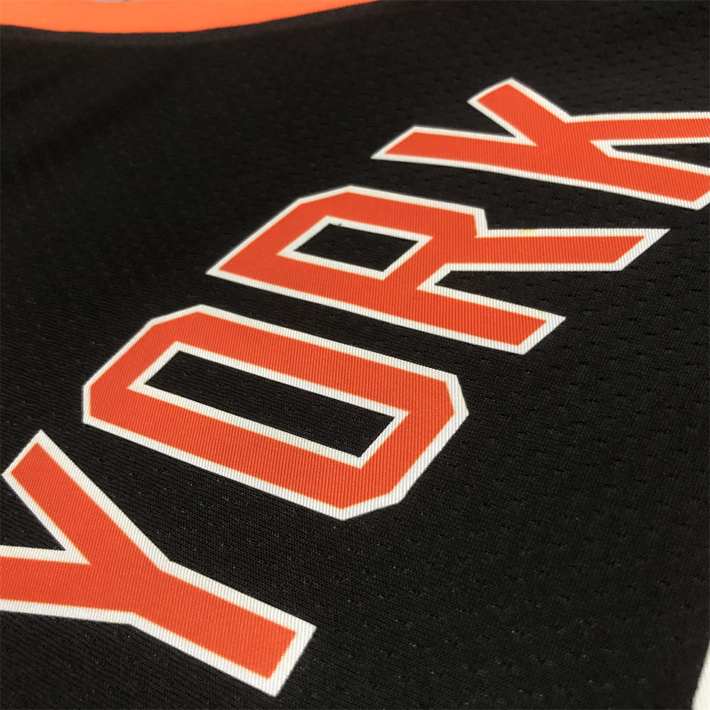 NBA New York Knicks V-Neck City Edition Black jersey BRUNSON#11 S-XXL
