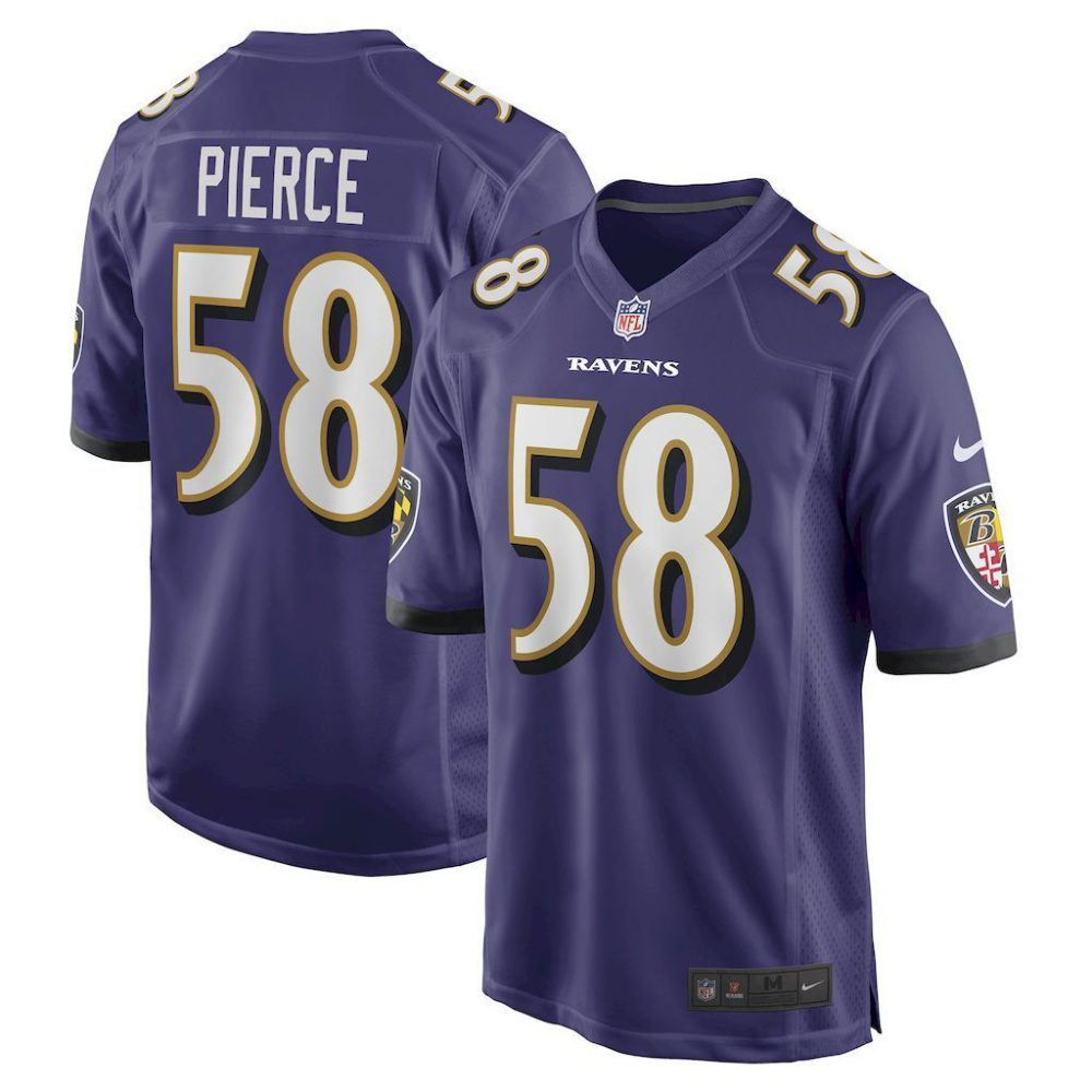 NFL Baltimore Ravens Jeysey PIERCE #58