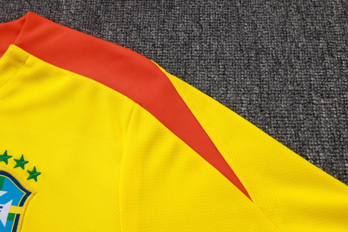 2026 Brazil Yellow Training Set Shirt and Shorts