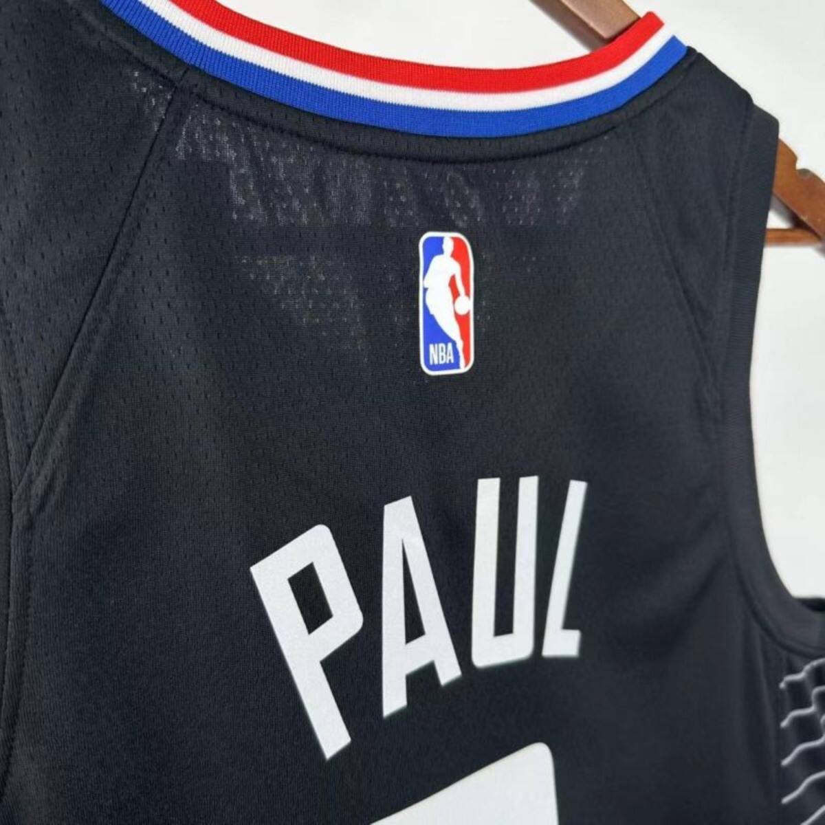 NBA Los Angeles Clippers V-Neck Black Jersey PAUL#3 S-XXL