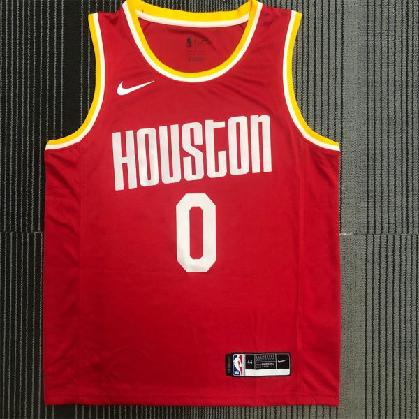 NBA Houston RocketsRound Neck Red Jersey WESTBROOK#0 S-XXL