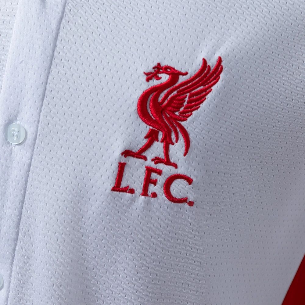 2025/26 Liverpool US Pack Full-Button Baseball White jersey Fan version