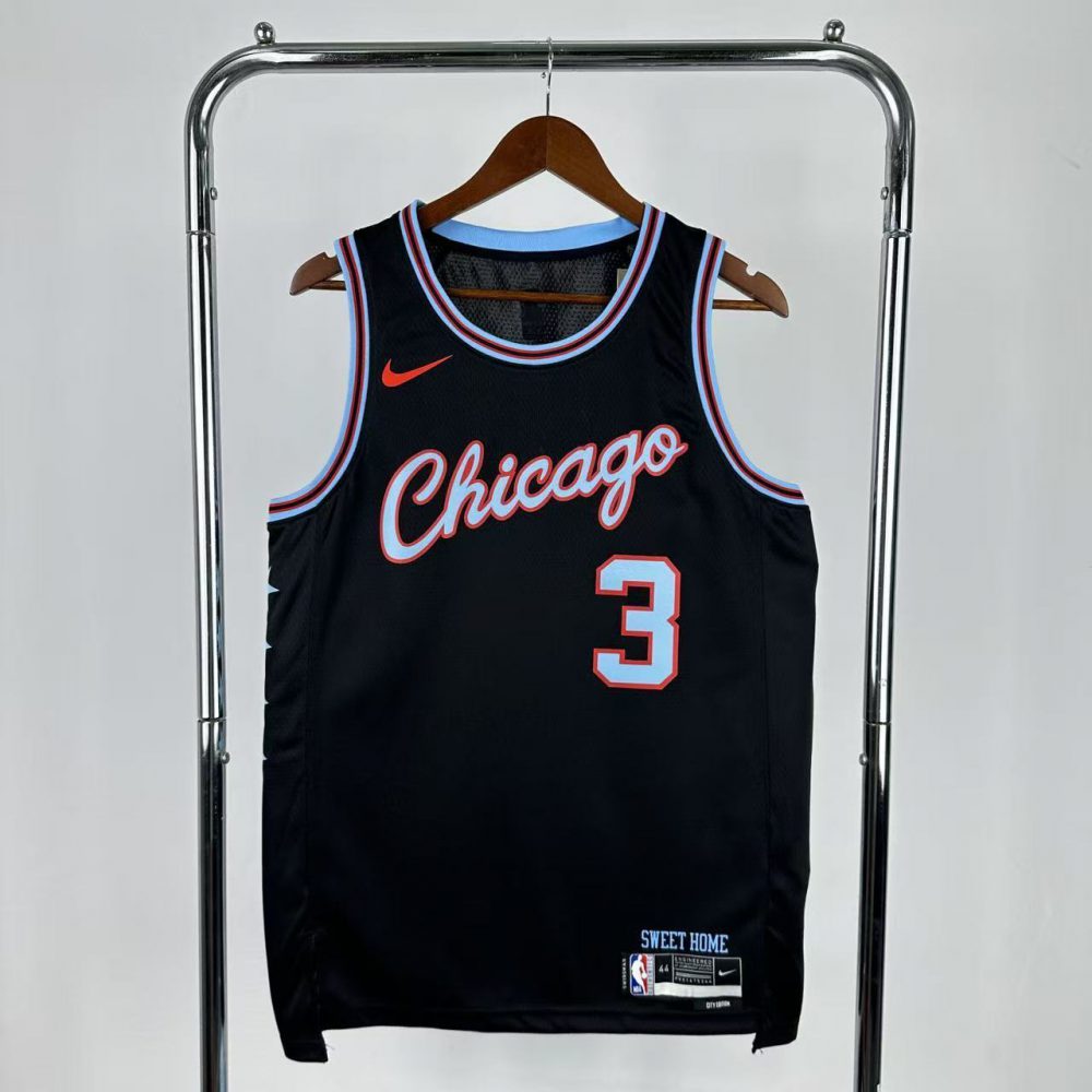 NBA Chicago Bulls 2026 City Edition Black Jersey GIDDEY#3