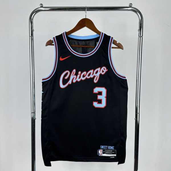 NBA Chicago Bulls 2026 City Edition Black Jersey GIDDEY#3
