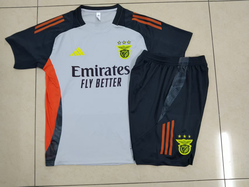24/25 Benfica Grey Training Set Shirt and Shorts