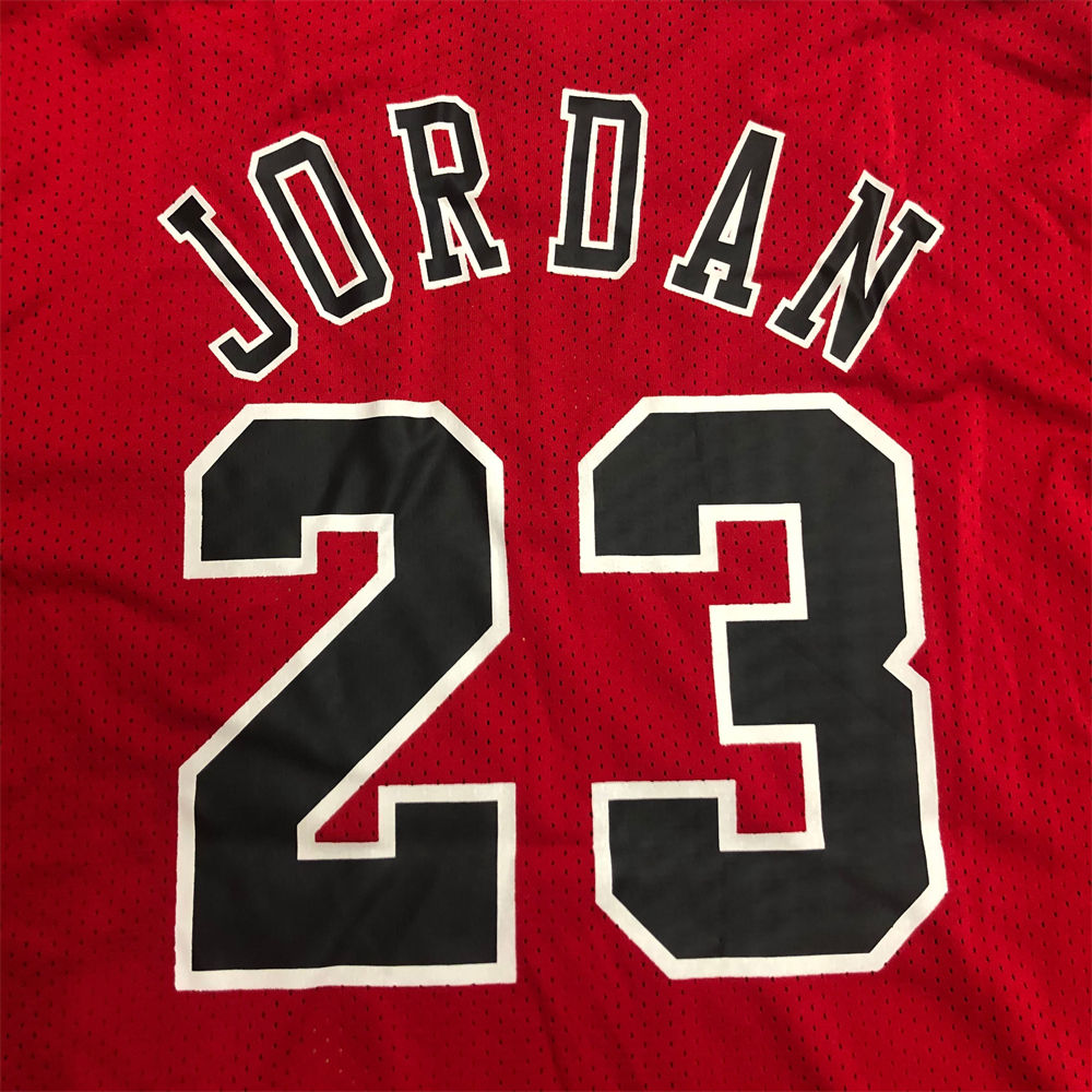 NBA Chicago Bulls Mitchellness Red Jersey JORDAN#23 S-XXL