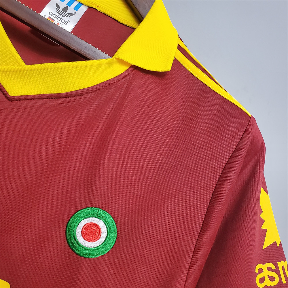 Retro Roma 91/92 home  jersey Fan Version