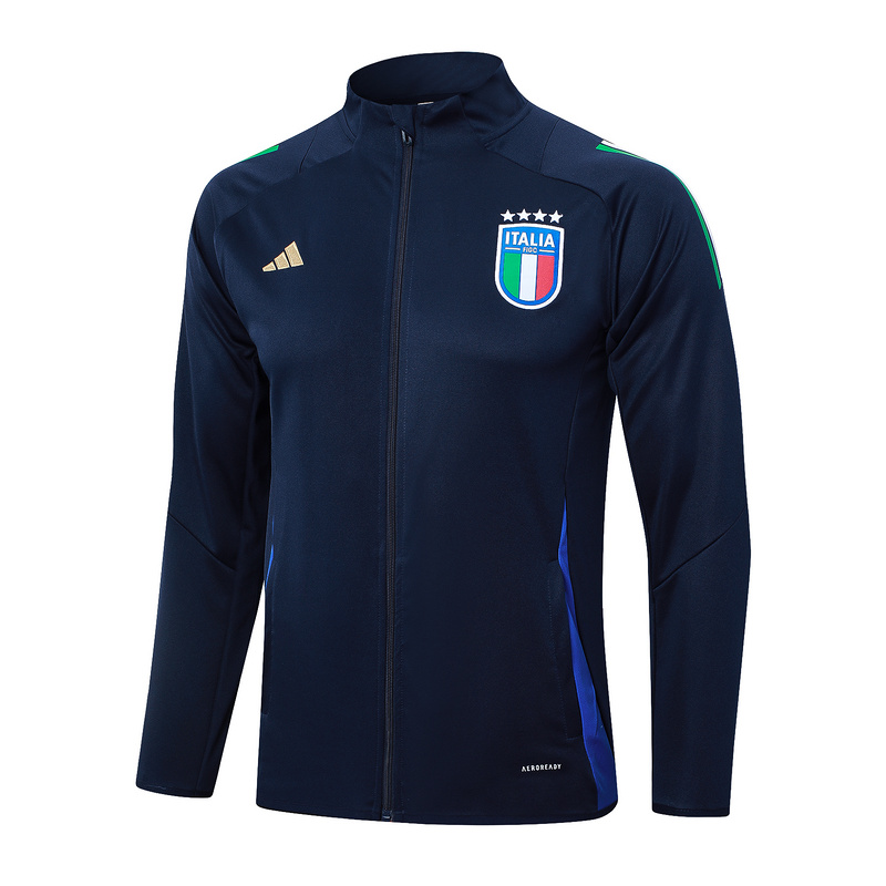 2024/25 Italy Royal blue Jacket Training Suit Set Football Team Shirt Sports Fashion