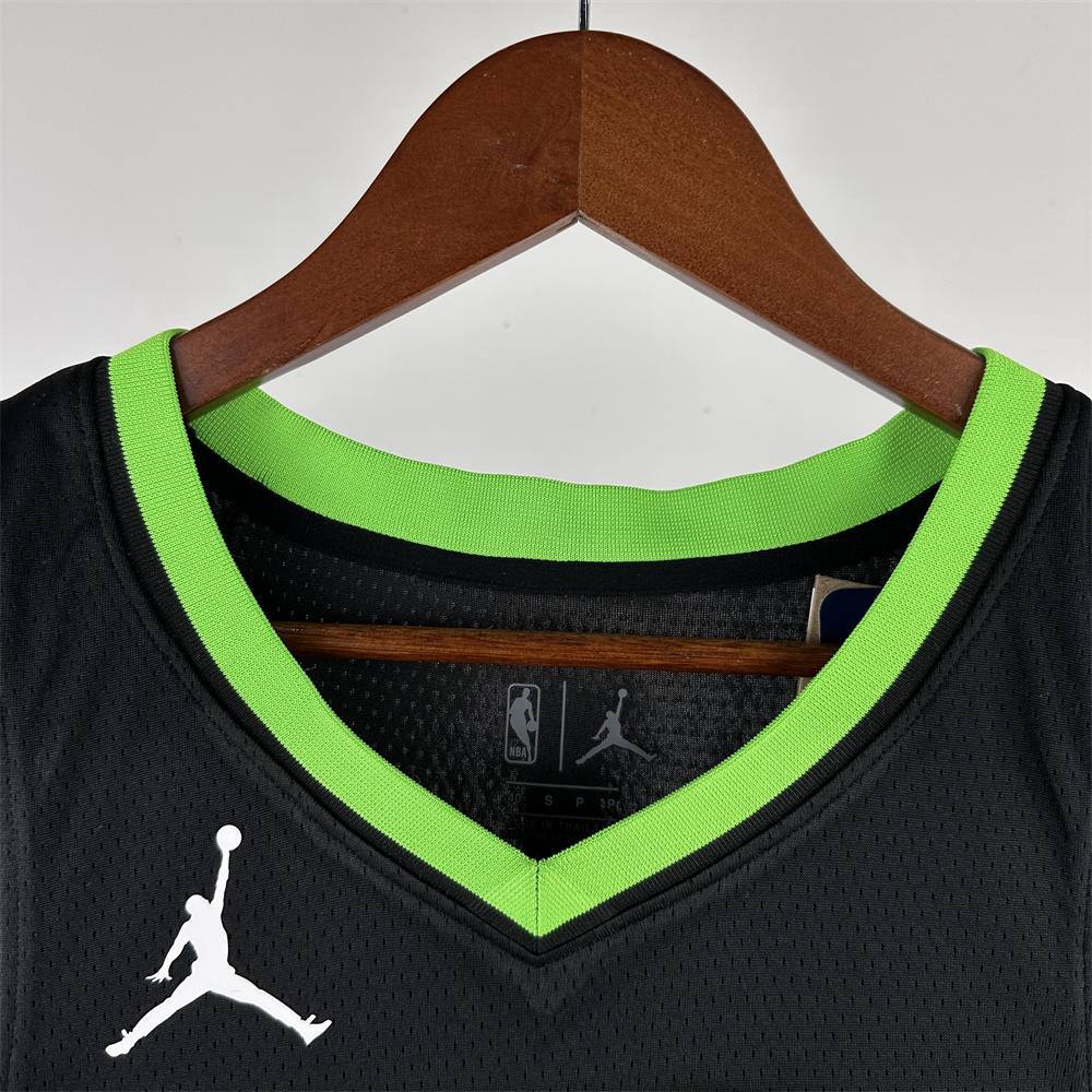 NBA Minnesota Timberwolves 2024 JORDAN Edition V-Neck Black Jersey EDWARDS#5 S-XXL