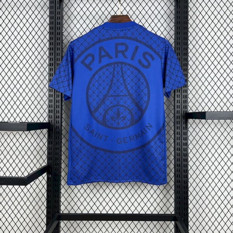 2025/26 PSG Pre-match training blue Jersey Fan Version