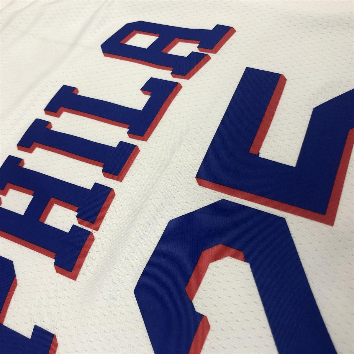 NBA Philadelphia 76ers V-Neck White Jersey SIMMONS#25 S-XXL