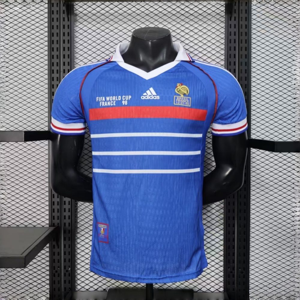 Retro France 1998 Home jersey Player Version