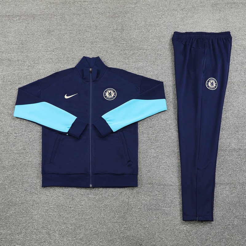 2024 Chelsea Royal Blue Jacket Training Suit Set Football Team Shirt Sports Fashion