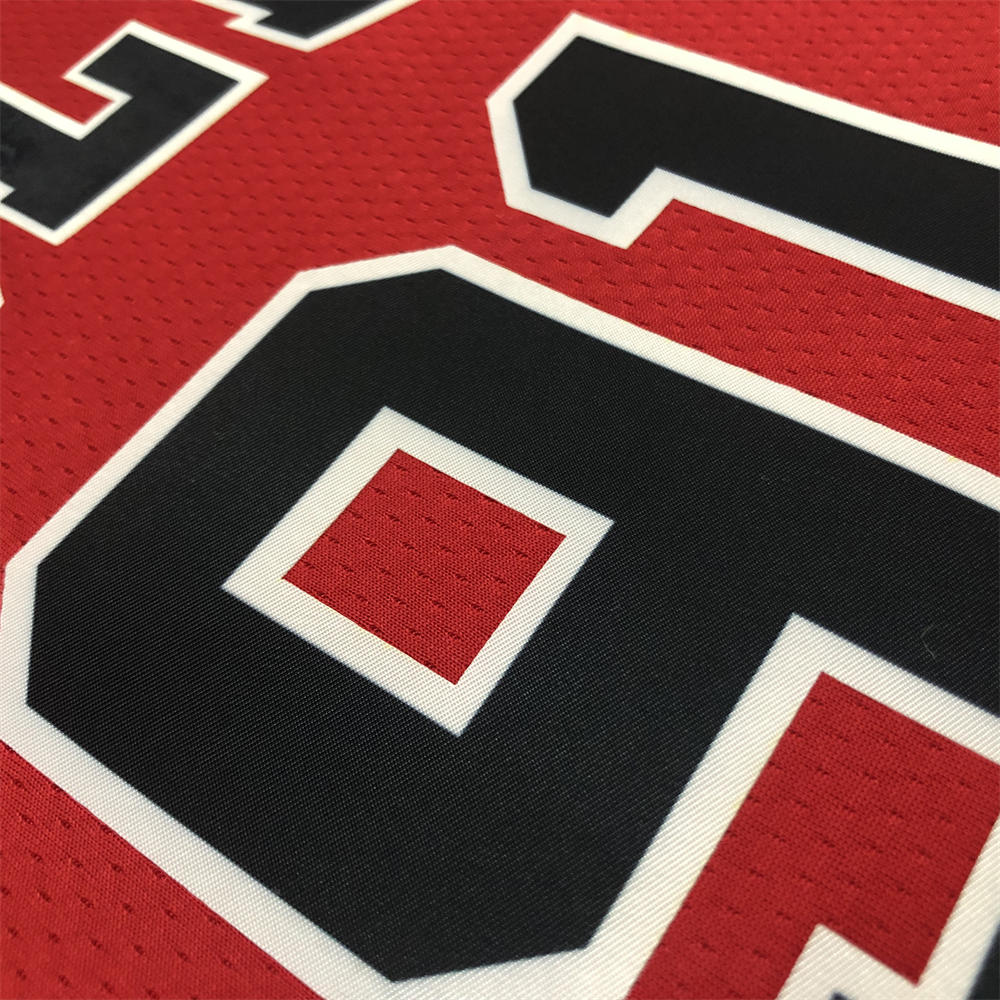 NBA Chicago Bulls Round Neck Red 75th anniversaryJersey RODMAN#91 S-XXL