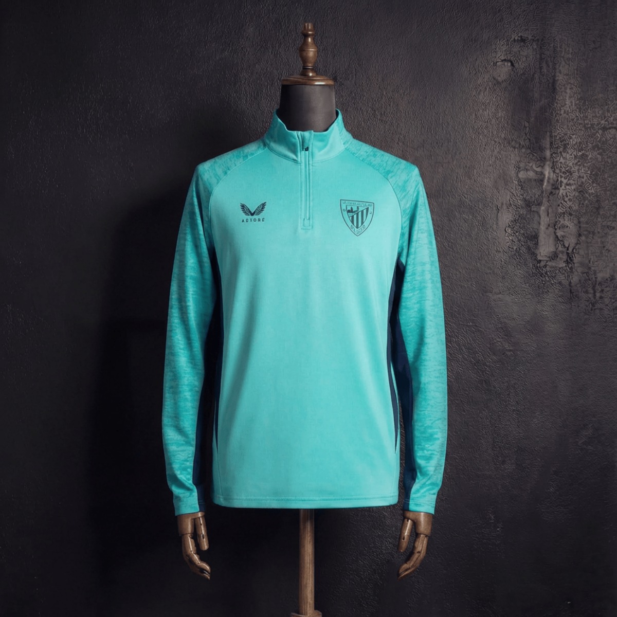 2025/26 Athletic Bilbao Half-Pull long Sleeve Green Hoodie