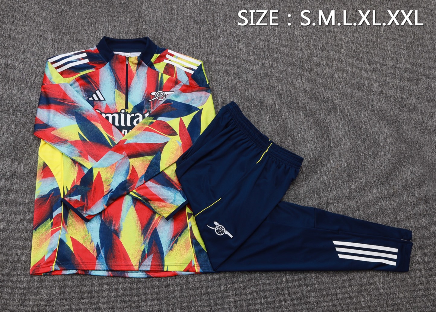 202526 Arsenal colorful Long-sleeved half-pull training kit Football team kit