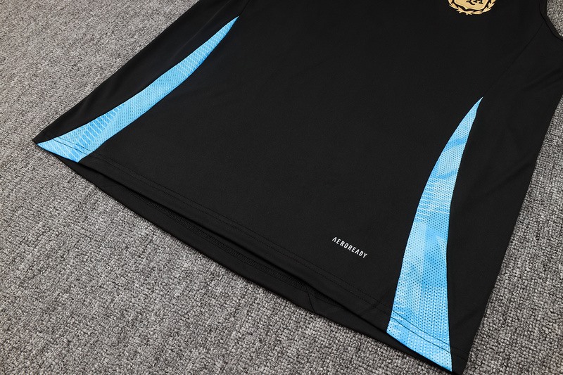 24/25 Argentina Black Training Set Shirt and Shorts