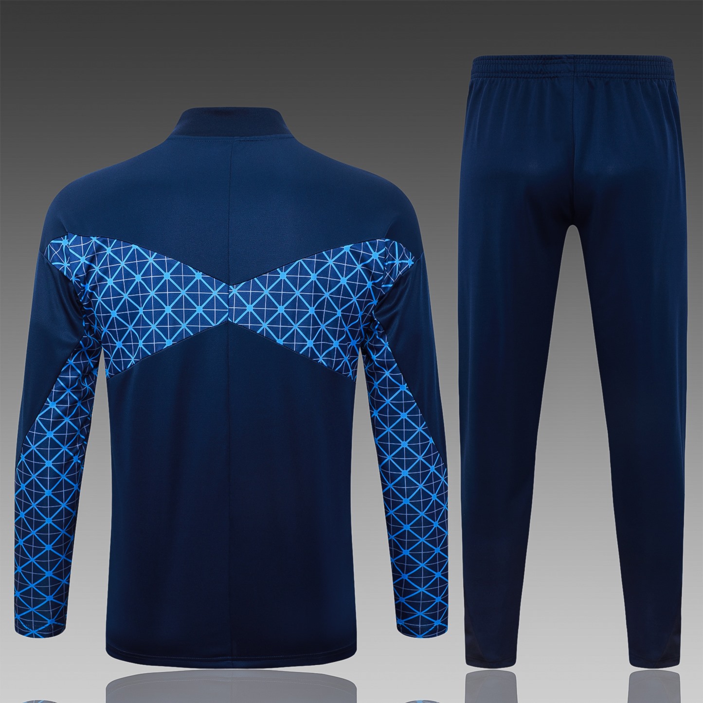 202526 Paris royal blue Long-sleeved half-pull training kit Football team kit