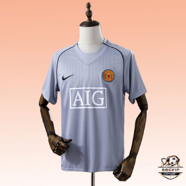 Retro Manchester United 2007/08 Grey Goalkeeper jersey Fan Version