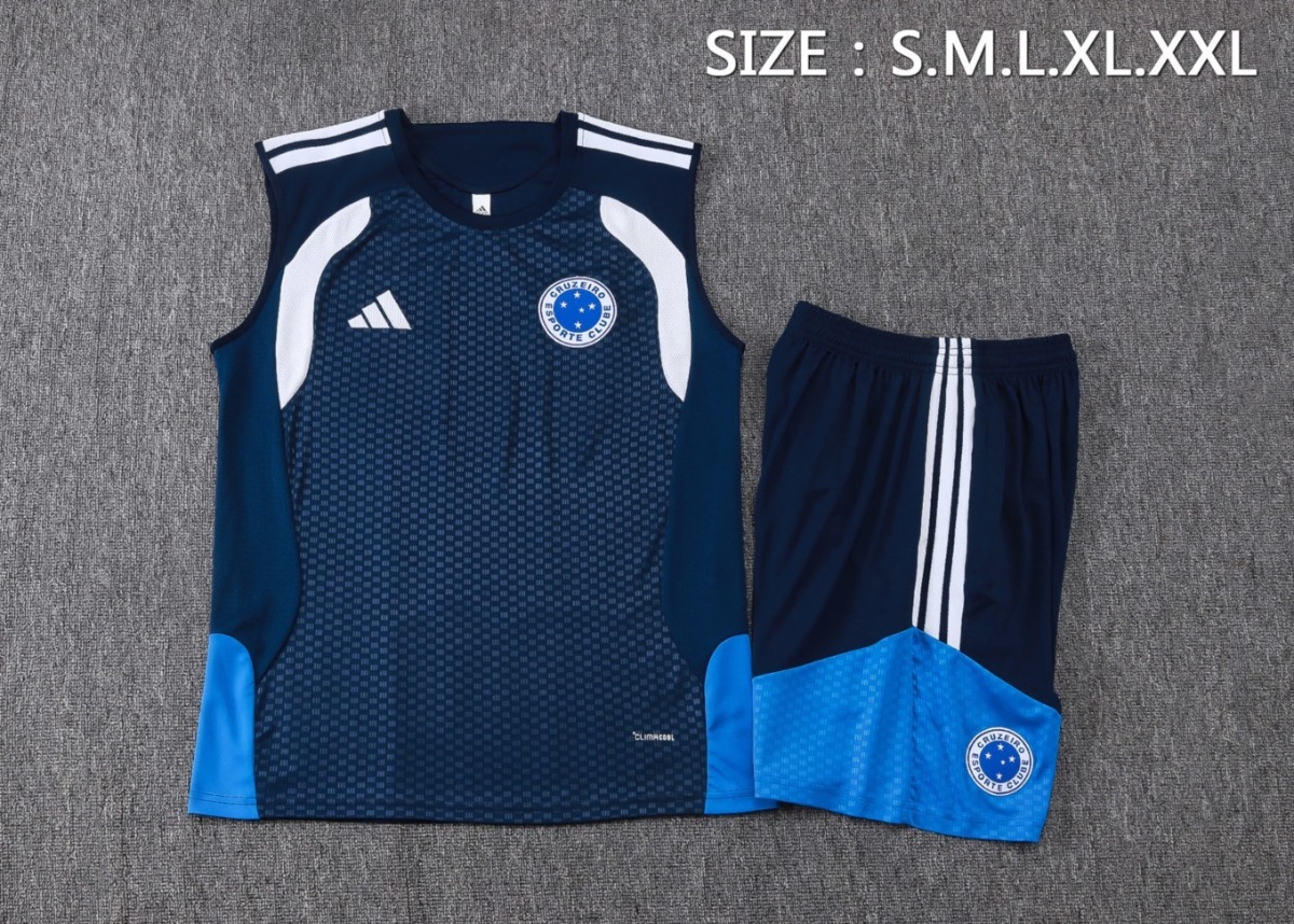 2026 Cruzeiro Royal blue Training Set Shirt and Shorts