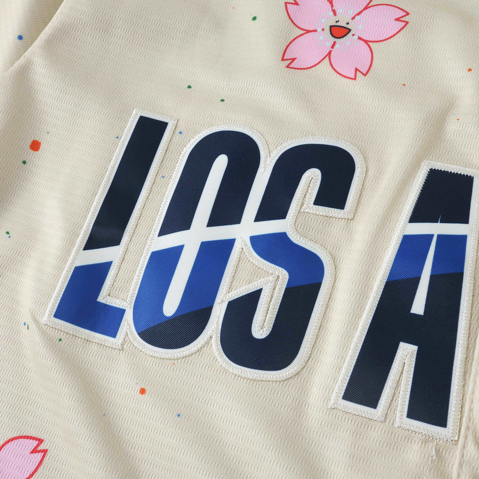 MLB LosAngeles Dodgers Beige Jersey Flower Edition OHTANI #17
