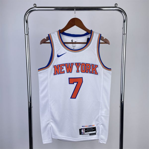 NBA New York Knicks RoundNeck White jersey ANTHONY#7 S-XXL