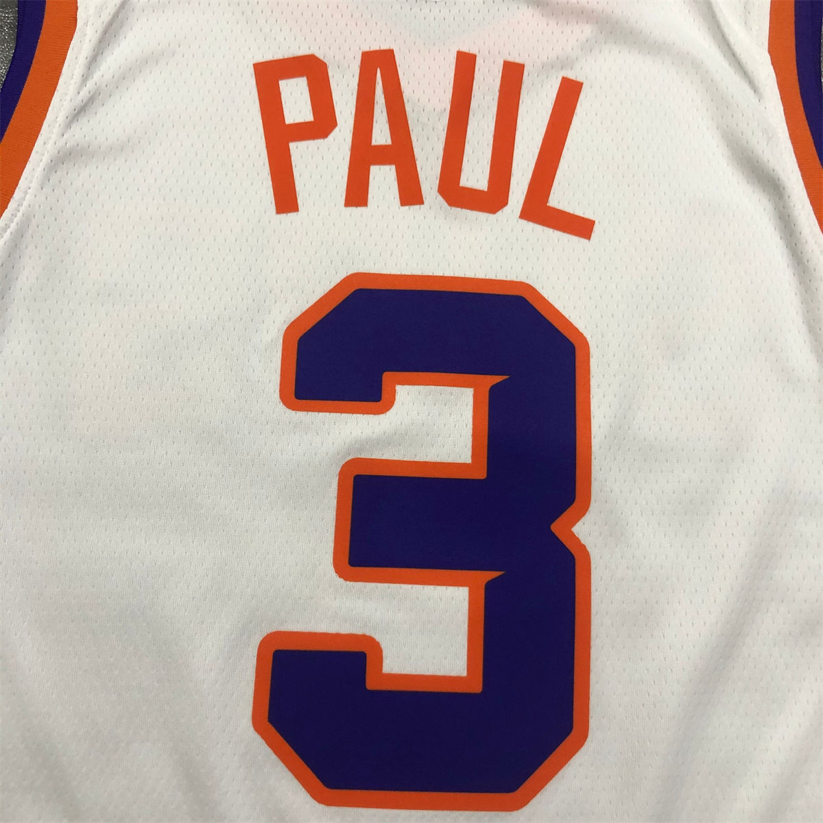 NBA Phoenix Suns V-Neck White jersey PAUL#3 S-XXL