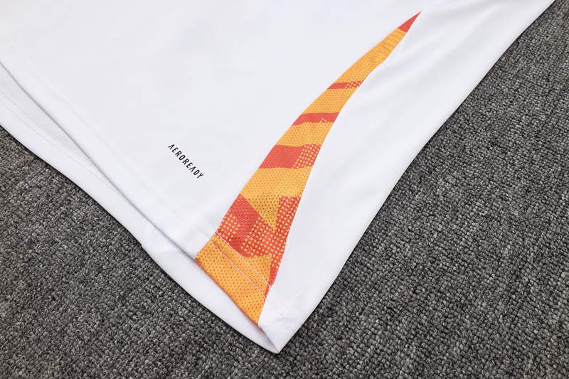 24/25 Real Madrid White Training Set Shirt and Shorts