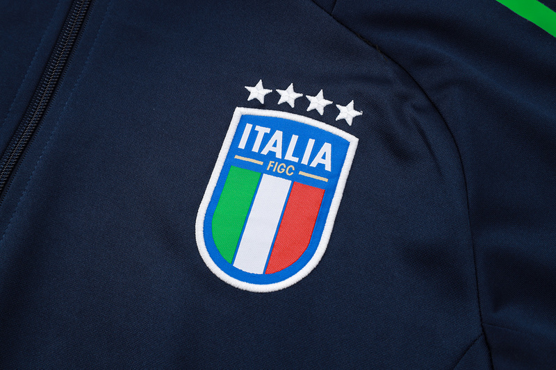 2024/25 Italy Royal blue Jacket Training Suit Set Football Team Shirt Sports Fashion