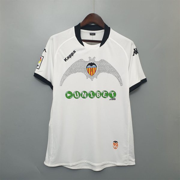 Retro Valencia 09/10 shirt  home jersey Fan Version