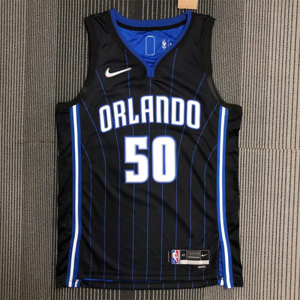 NBA Orlando Magic V-Neck Black 75th Anniversary ANTHANY#50 JERSEY S-XXL