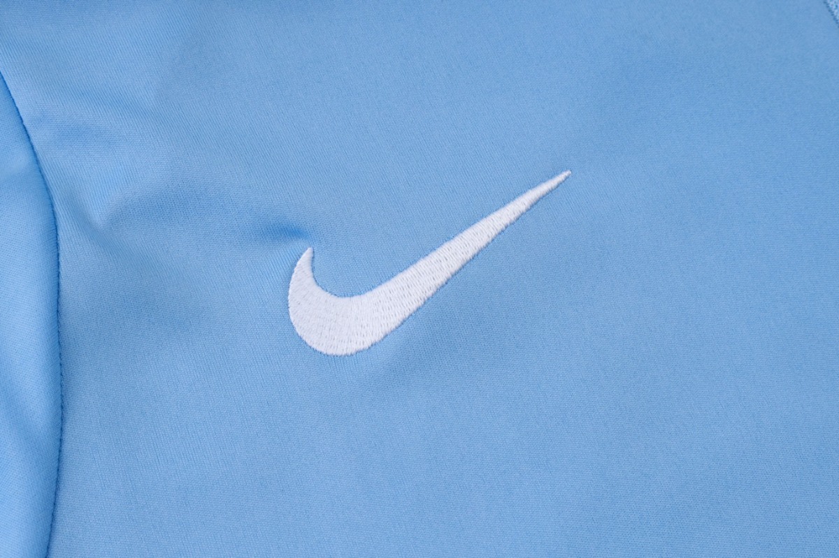 2026 England Light blue Long-sleeved half-pull training kit