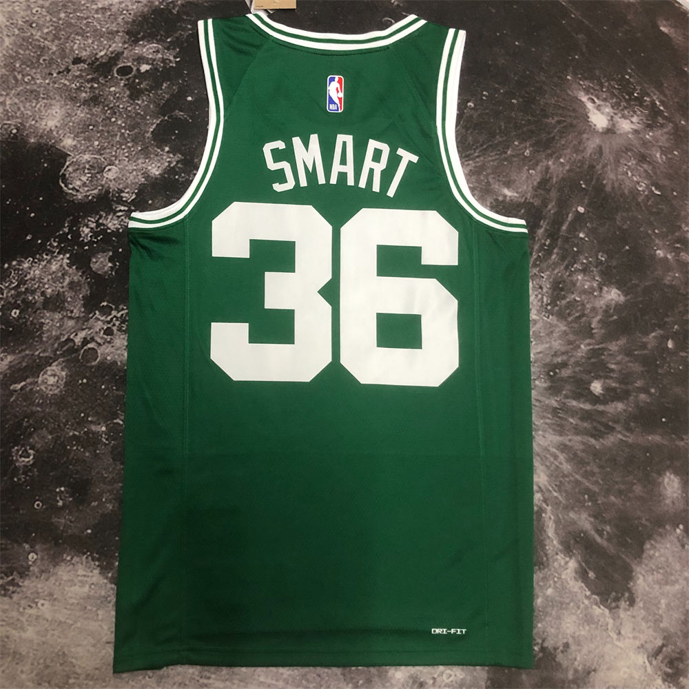 NBA Boston Celtics Jayson SMART#36 2022/23 Kelly Green Icon Edition Swingman Jersey S-XXL