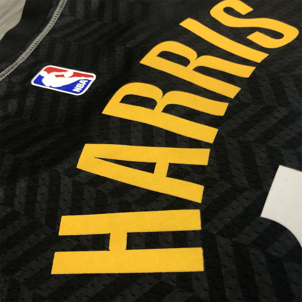 NBA Brooklyn Nets V-Neck Black Jersey HARRIS#12 S-XXL
