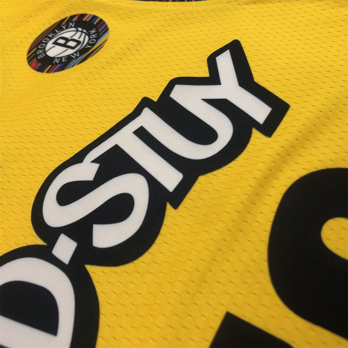 NBA Brooklyn Nets V-Neck Yellow Jersey BIGGIE#72 S-XXL