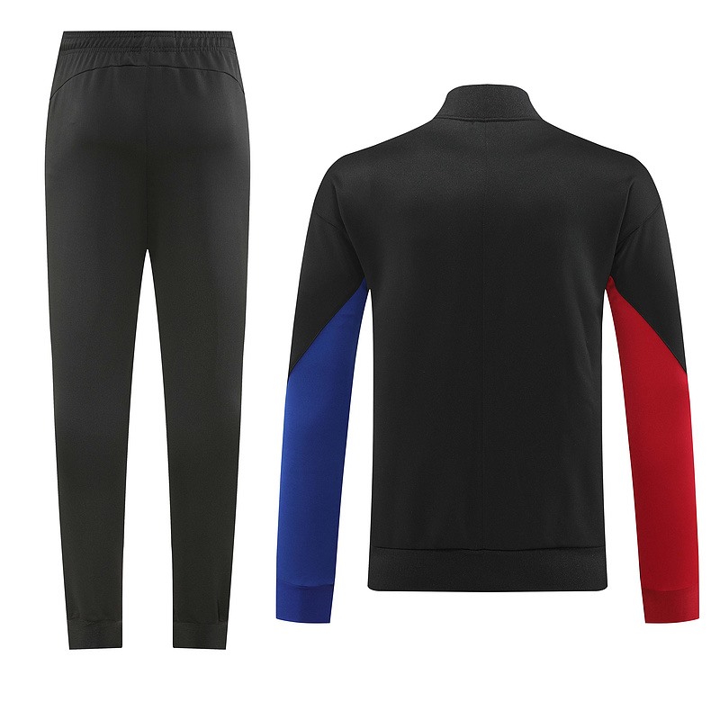 2024 Barcelona Black Jacket Training Suit Set Football Team Shirt Sports Fashion