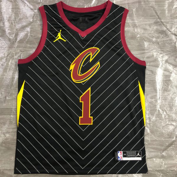 NBA Cleverland Cavaliers V-Neck Black jersey ROSE#1 S-XXL