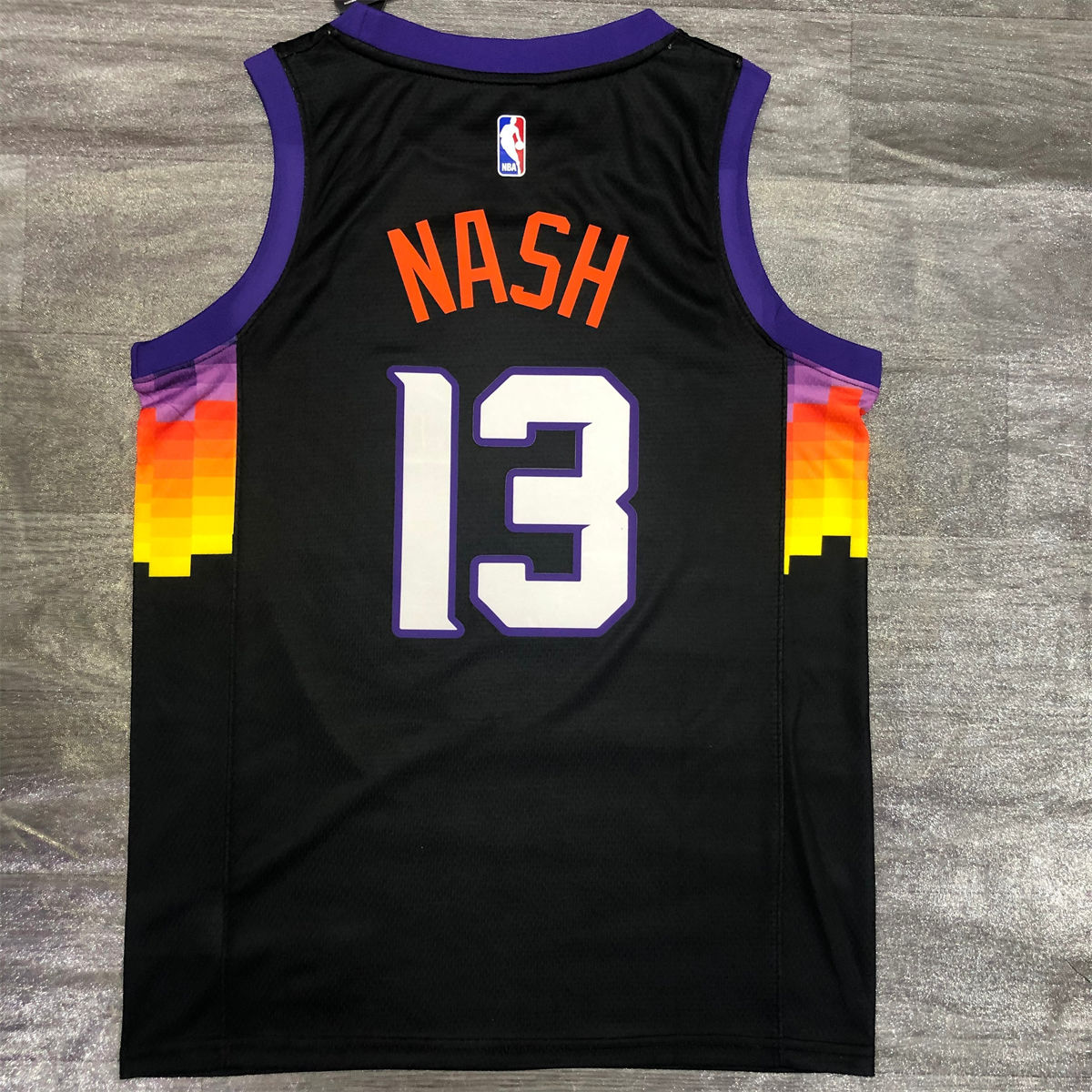 NBA Phoenix Suns Round neck Black jersey NASH#13 S-XXL