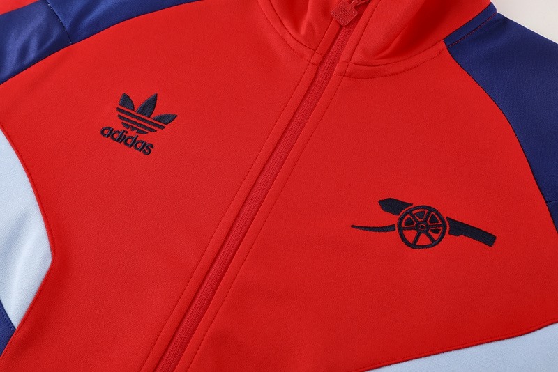 2024 Arsenal Red Jacket Training Suit Set Football Team Shirt Sports Fashion
