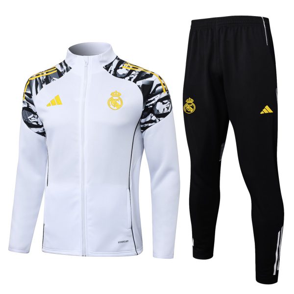 2026 Real Madrid White Jacket Training Suit Set