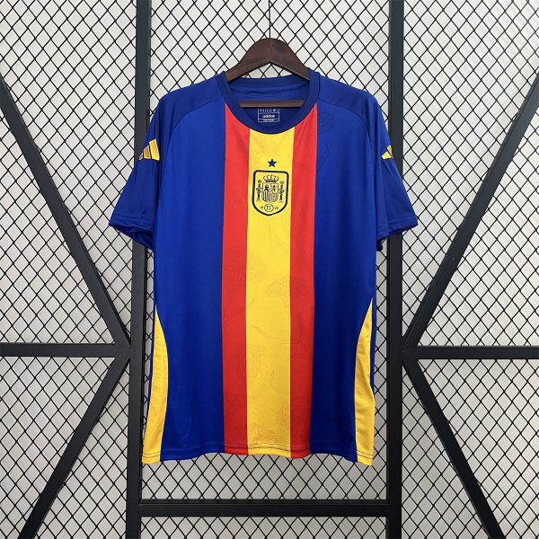 2024/25 Spain Euro Pre-match training uniform Jersey Fan Version