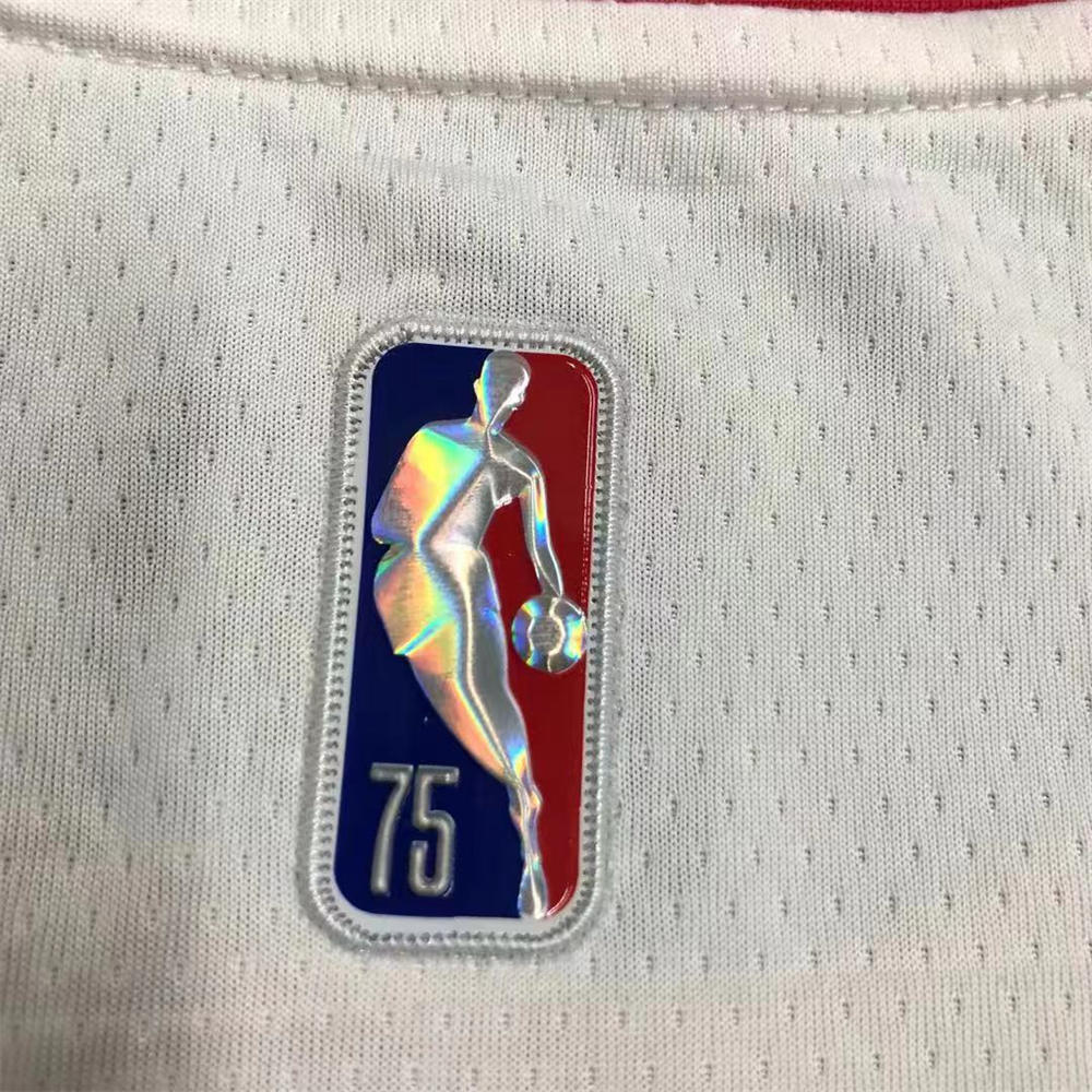 NBA Chicago Bulls Round Neck White 75th anniversaryJersey LAVINE#8 S-XXL
