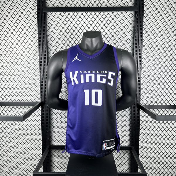 NBA Scaramento Kings 2024 V-Neck JORDAN Edition Purple jersey DeROZAN#10 S-XXL