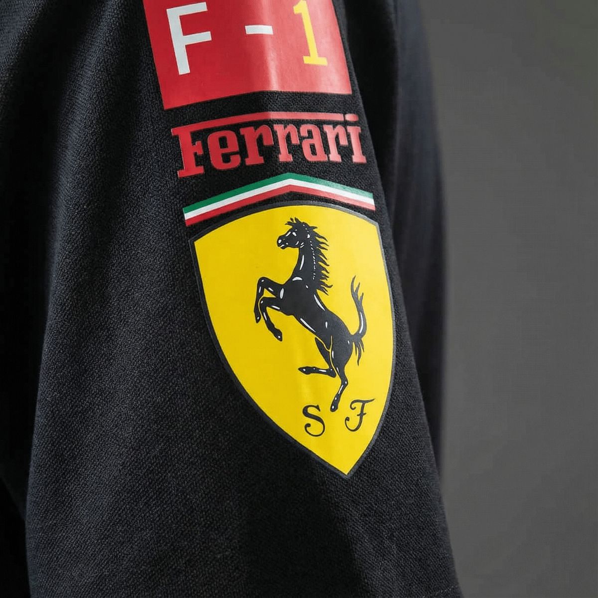 F1 Racing Scuderia Ferrari 2025 Black POLO