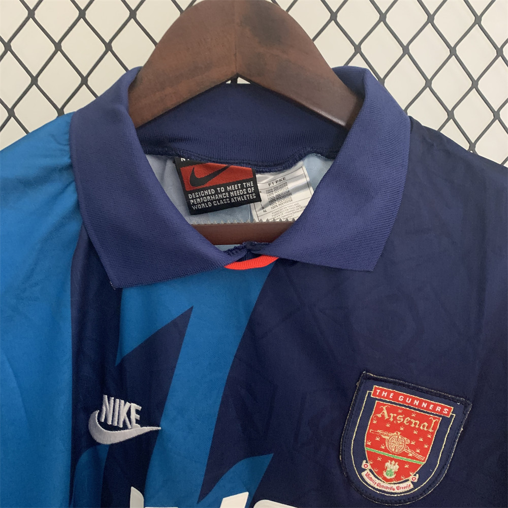 Retro Arsenal 95/96 long sleeve away jersey Fan Version