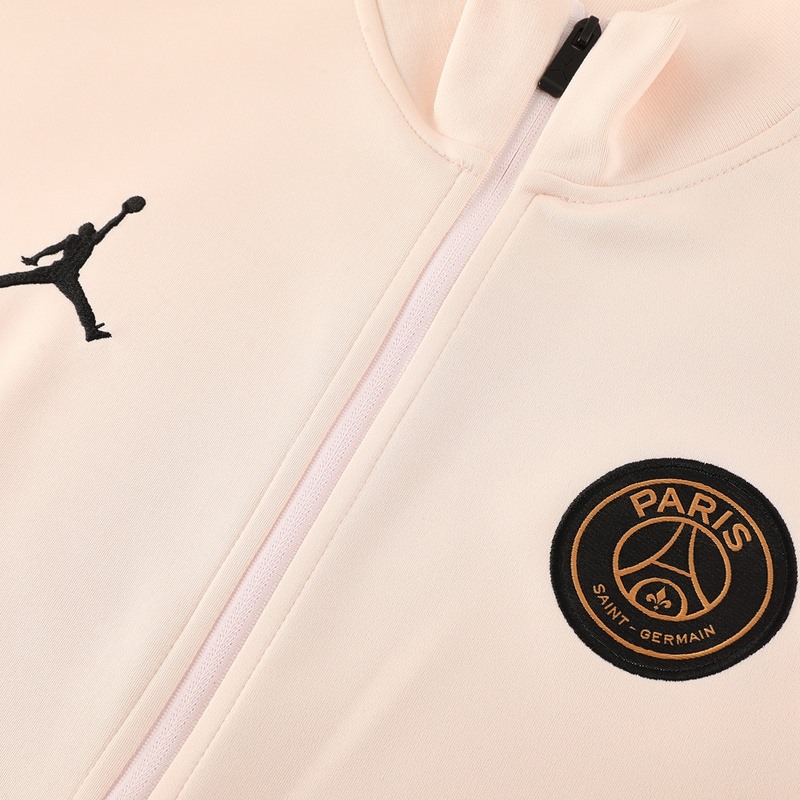 2024 PSG Light Pink Jacket Training Suit Set Football Team Shirt Sports Fashion
