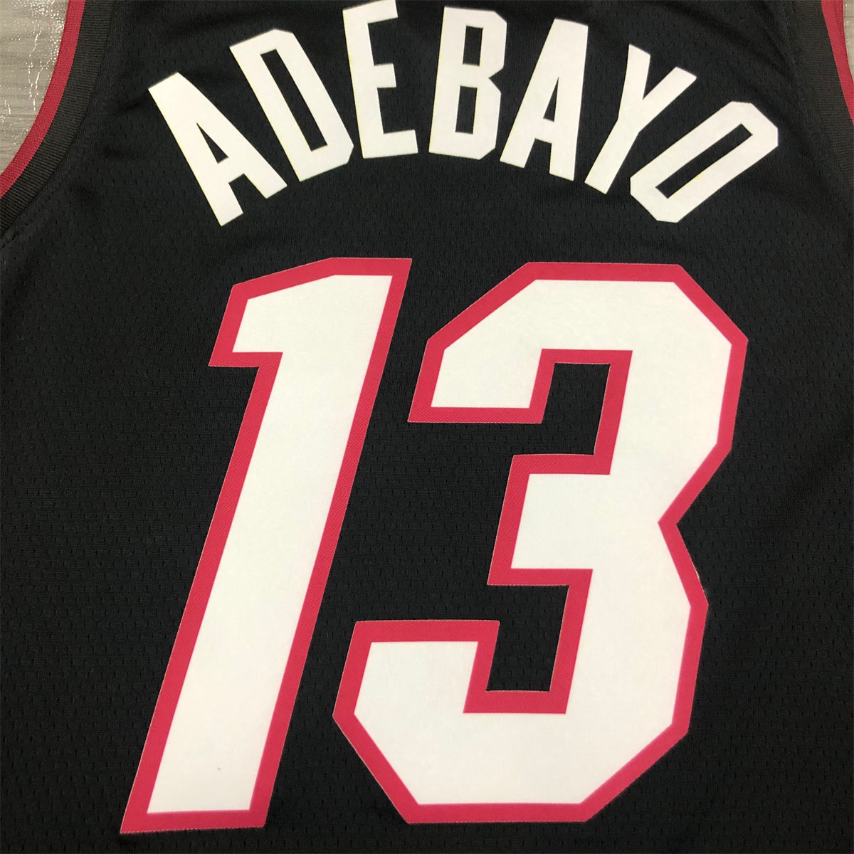 NBA Miami Hearts V-Neck Black Jersey ADEBAYO#13 S-XXL